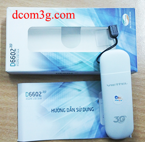 USB Dcom 3G Viettel D6602 chạy đa mạng, giá rẻ