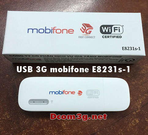 USB 3G Mobifone E8231s-1 phát wifi tốc độ cao giá rẻ