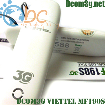 Dcom 3G Viettel Mf190s hàng chuẩn Viettel