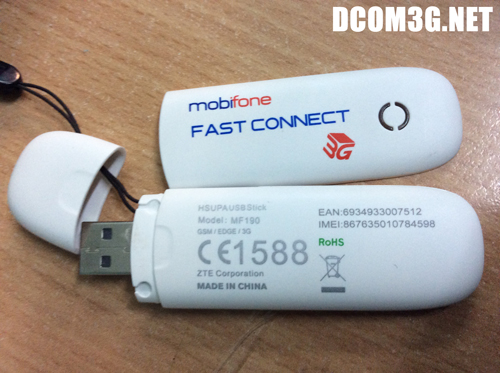 Dcom 3G Mobifone Mf190 chính hãng chạy đa mạng
