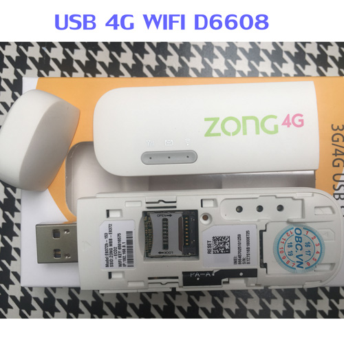 USB 4G phát wifi D6608 tốc độ cao chạy đa mạng